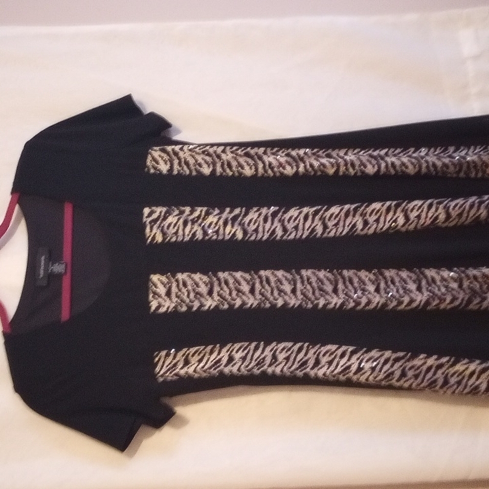 Black and gold dress